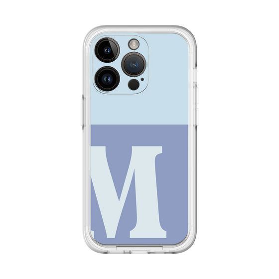 Slim Protection Premium Case［ オリジナル - initial two tone - M blue ］