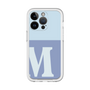 Slim Protection Premium Case［ オリジナル - initial two tone - M blue ］