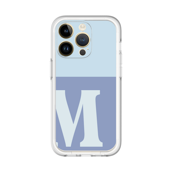 Slim Protection Premium Case［ オリジナル - initial two tone - M blue ］