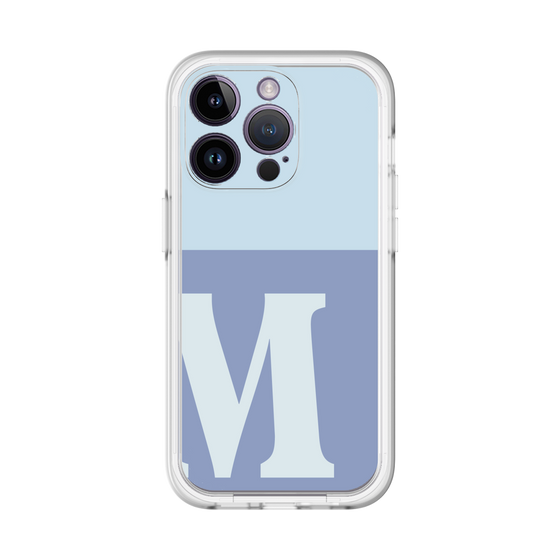 Slim Protection Premium Case［ オリジナル - initial two tone - M blue ］
