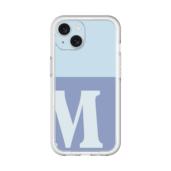 Slim Protection Premium Case［ オリジナル - initial two tone - M blue ］