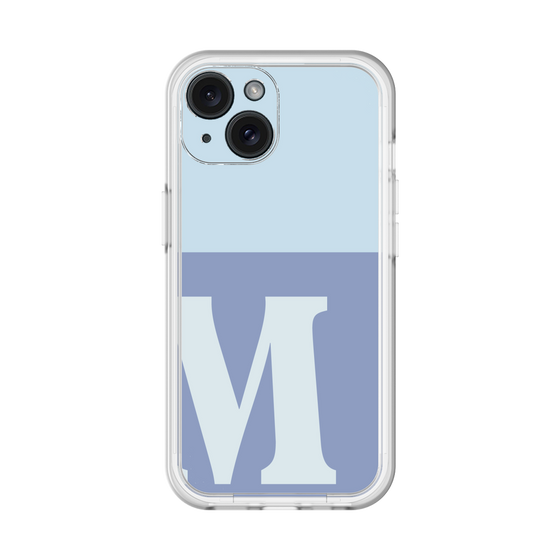 Slim Protection Premium Case［ オリジナル - initial two tone - M blue ］