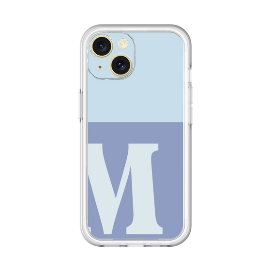 Slim Protection Premium Case［ オリジナル - initial two tone - M blue ］