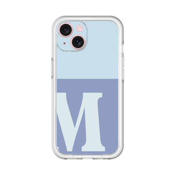 Slim Protection Premium Case［ オリジナル - initial two tone - M blue ］