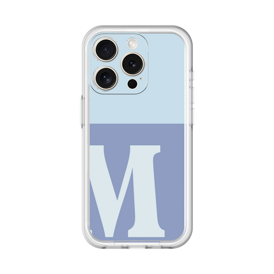 Slim Protection Premium Case［ オリジナル - initial two tone - M blue ］