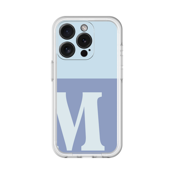 Slim Protection Premium Case［ オリジナル - initial two tone - M blue ］