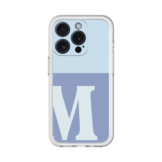 Slim Protection Premium Case［ オリジナル - initial two tone - M blue ］