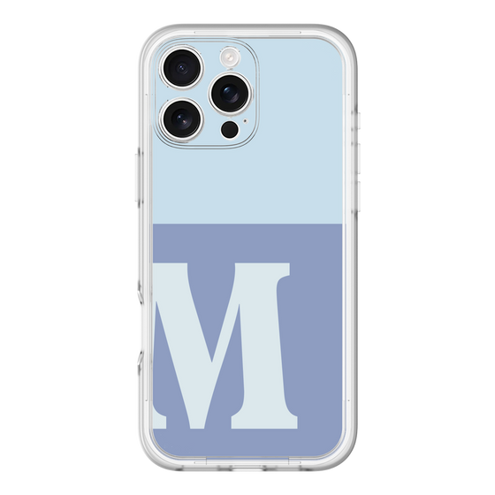 Slim Protection Premium Case［ オリジナル - initial two tone - M blue ］