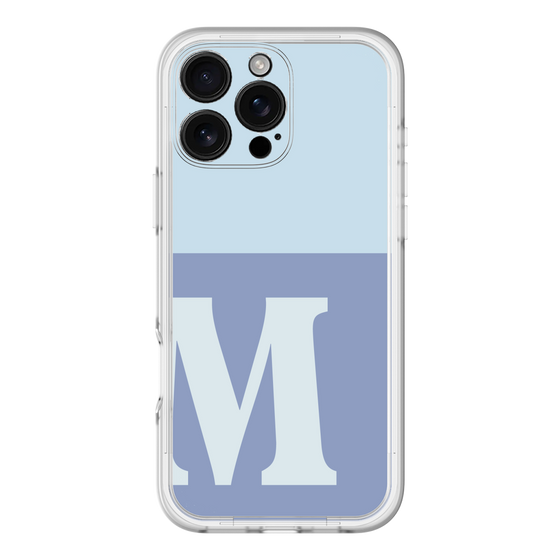 Slim Protection Premium Case［ オリジナル - initial two tone - M blue ］