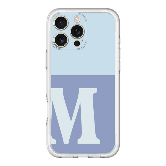 Slim Protection Premium Case［ オリジナル - initial two tone - M blue ］