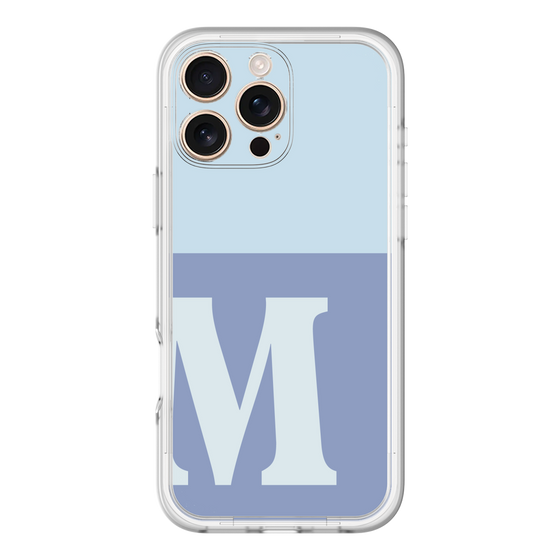 Slim Protection Premium Case［ オリジナル - initial two tone - M blue ］