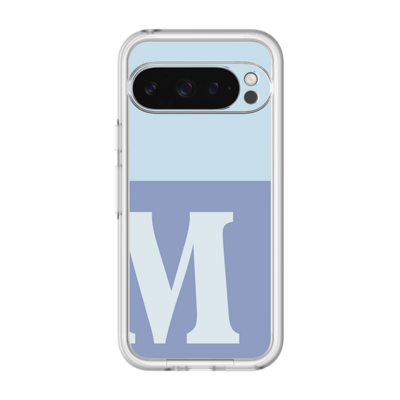 Slim Protection Premium Case［ オリジナル - initial two tone - M blue ］