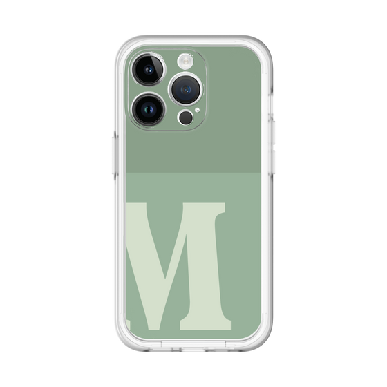Slim Protection Premium Case［ オリジナル - initial two tone - M green ］
