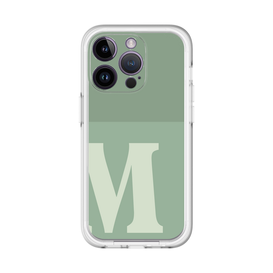 Slim Protection Premium Case［ オリジナル - initial two tone - M green ］