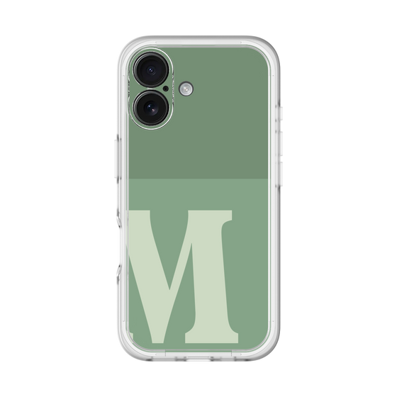 Slim Protection Premium Case［ オリジナル - initial two tone - M green ］