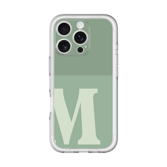 Slim Protection Premium Case［ オリジナル - initial two tone - M green ］