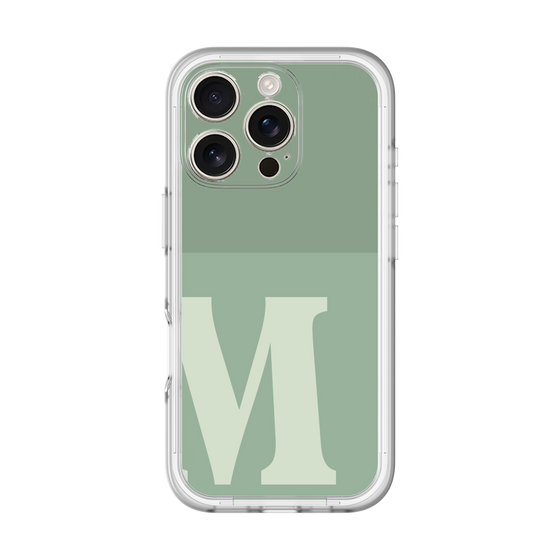 Slim Protection Premium Case［ オリジナル - initial two tone - M green ］