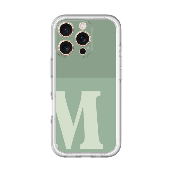 Slim Protection Premium Case［ オリジナル - initial two tone - M green ］