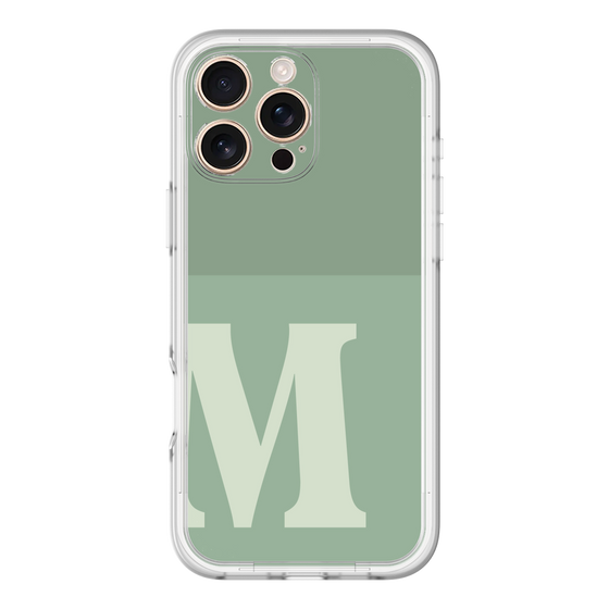 Slim Protection Premium Case［ オリジナル - initial two tone - M green ］