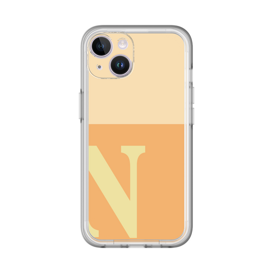 Slim Protection Premium Case［ オリジナル - initial two tone - N orange ］