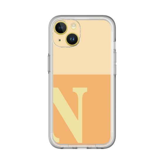 Slim Protection Premium Case［ オリジナル - initial two tone - N orange ］
