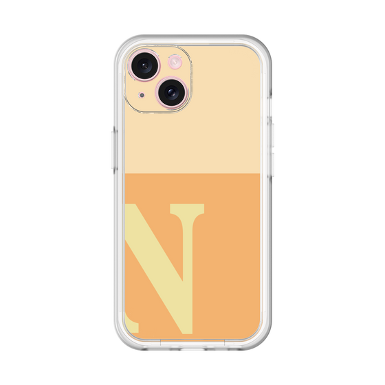 Slim Protection Premium Case［ オリジナル - initial two tone - N orange ］