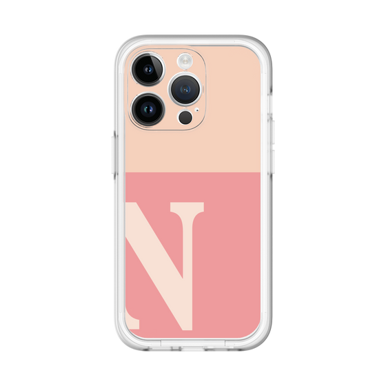 Slim Protection Premium Case［ オリジナル - initial two tone - N pink ］