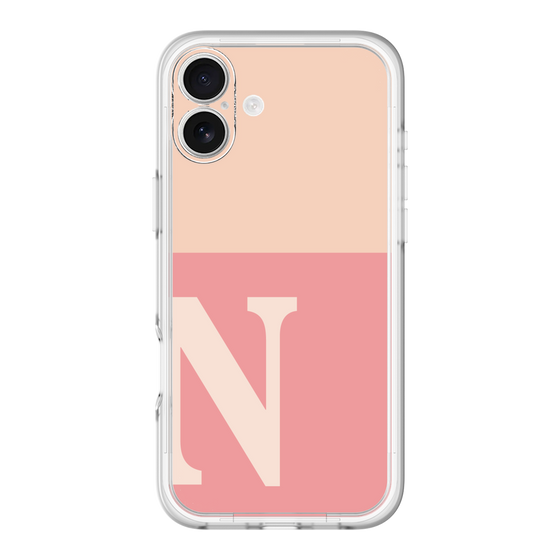 Slim Protection Premium Case［ オリジナル - initial two tone - N pink ］