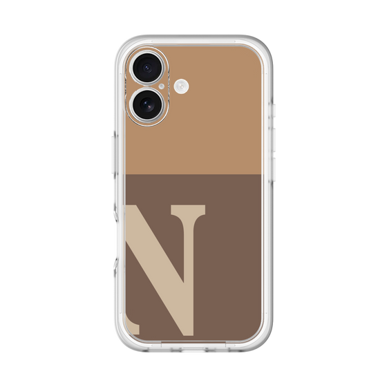 Slim Protection Premium Case［ オリジナル - initial two tone - N brown ］
