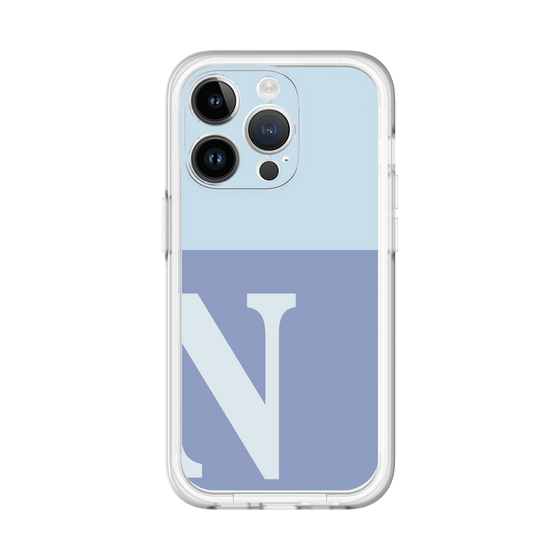 Slim Protection Premium Case［ オリジナル - initial two tone - N blue ］