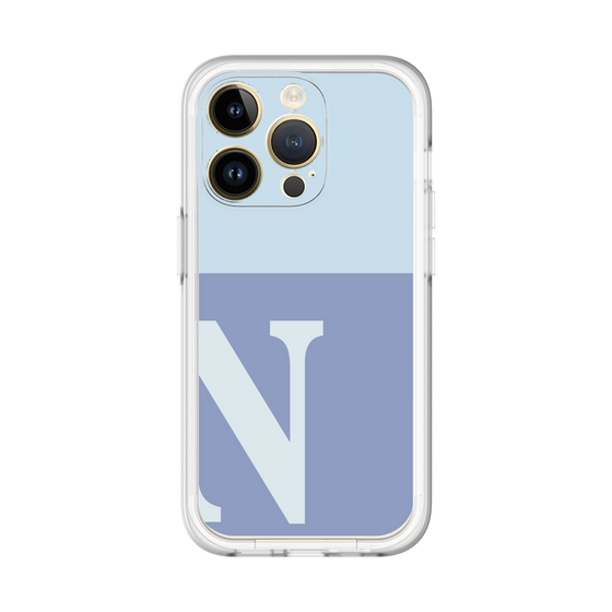 Slim Protection Premium Case［ オリジナル - initial two tone - N blue ］