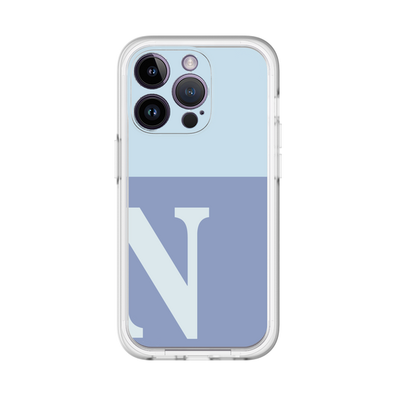 Slim Protection Premium Case［ オリジナル - initial two tone - N blue ］