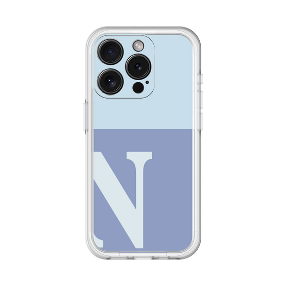 Slim Protection Premium Case［ オリジナル - initial two tone - N blue ］