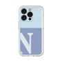 Slim Protection Premium Case［ オリジナル - initial two tone - N blue ］