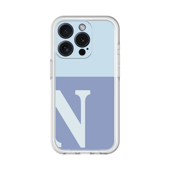 Slim Protection Premium Case［ オリジナル - initial two tone - N blue ］