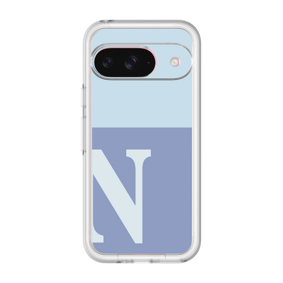 Slim Protection Premium Case［ オリジナル - initial two tone - N blue ］