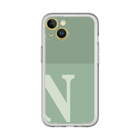 Slim Protection Premium Case［ オリジナル - initial two tone - N green ］