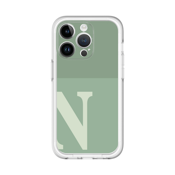 Slim Protection Premium Case［ オリジナル - initial two tone - N green ］
