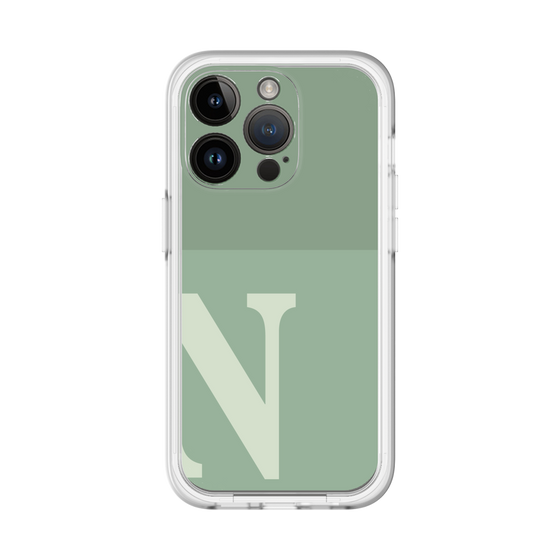 Slim Protection Premium Case［ オリジナル - initial two tone - N green ］
