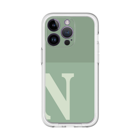 Slim Protection Premium Case［ オリジナル - initial two tone - N green ］