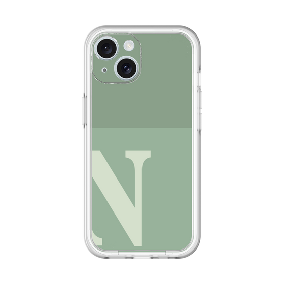 Slim Protection Premium Case［ オリジナル - initial two tone - N green ］