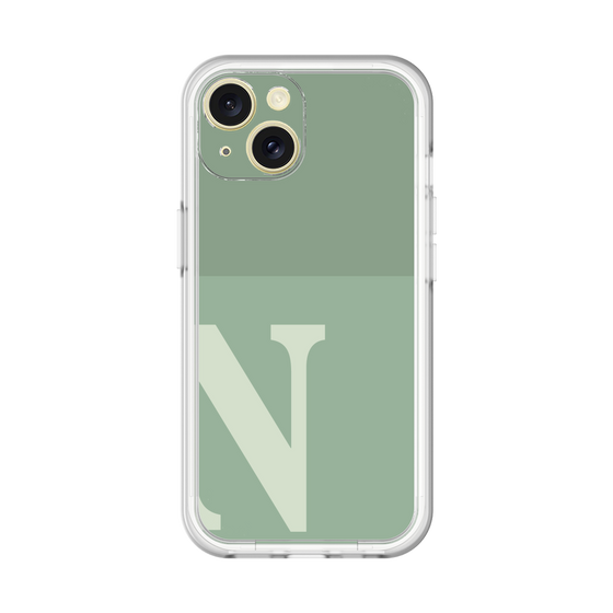 Slim Protection Premium Case［ オリジナル - initial two tone - N green ］