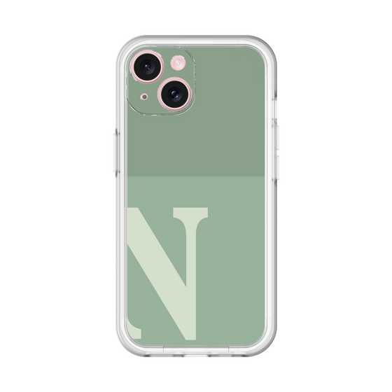 Slim Protection Premium Case［ オリジナル - initial two tone - N green ］