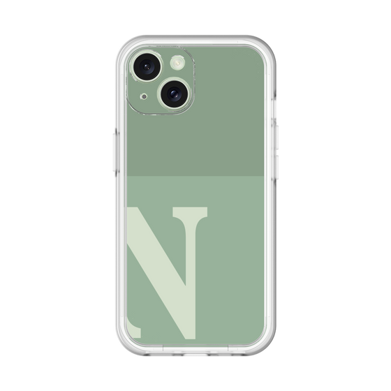 Slim Protection Premium Case［ オリジナル - initial two tone - N green ］