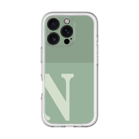 Slim Protection Premium Case［ オリジナル - initial two tone - N green ］