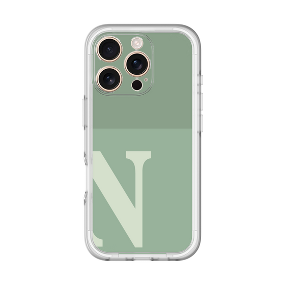 Slim Protection Premium Case［ オリジナル - initial two tone - N green ］