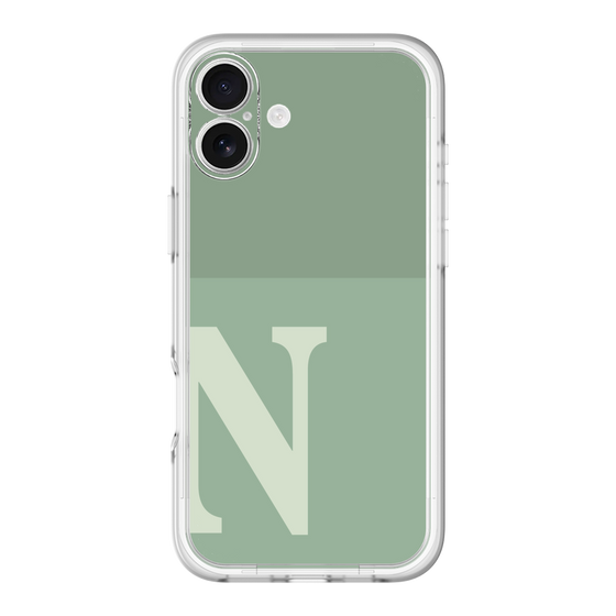 Slim Protection Premium Case［ オリジナル - initial two tone - N green ］