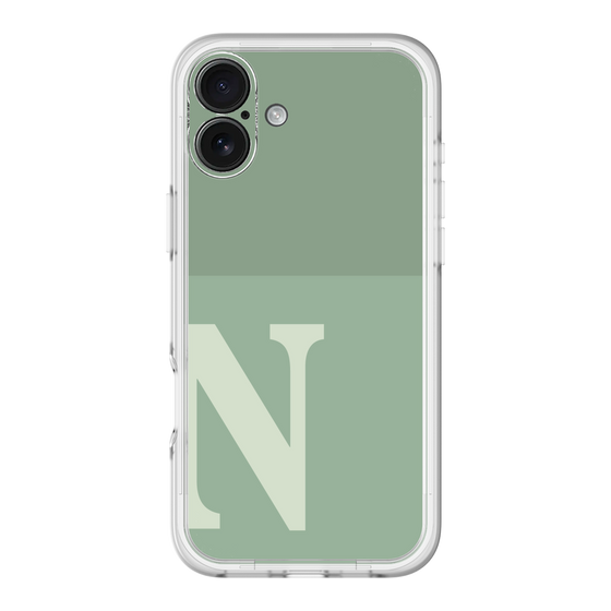 Slim Protection Premium Case［ オリジナル - initial two tone - N green ］