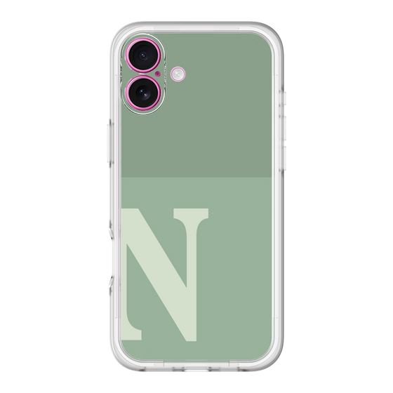 Slim Protection Premium Case［ オリジナル - initial two tone - N green ］