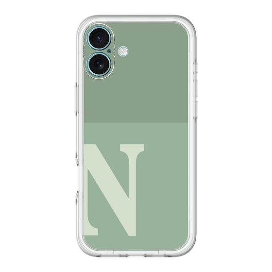 Slim Protection Premium Case［ オリジナル - initial two tone - N green ］